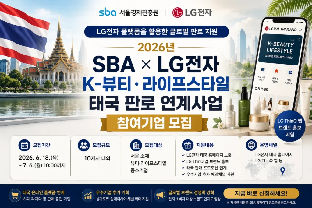 SBA LG전자 태국 판로 연계사업